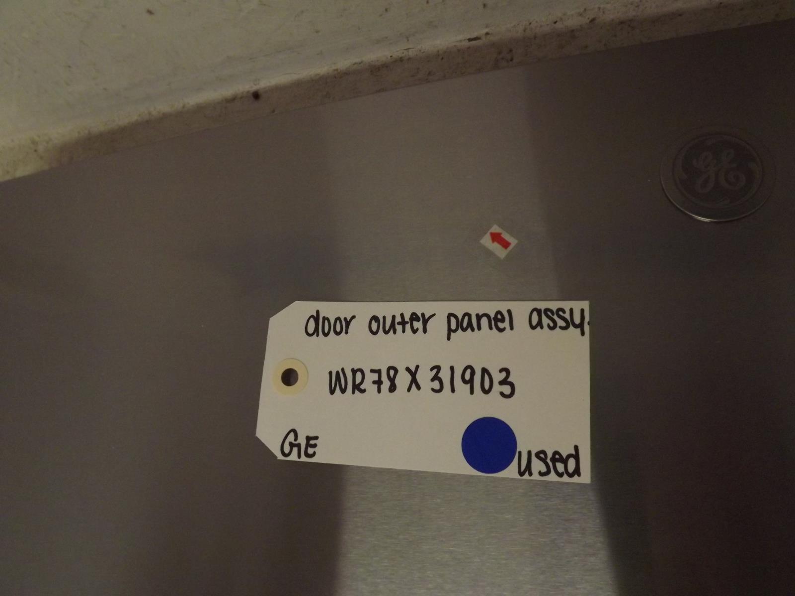 GE Refrigerator WR78X31903 Door Outer Panel Assembly Used GE Refrigerator WR78X31903 Door Outer Panel Assembly Used